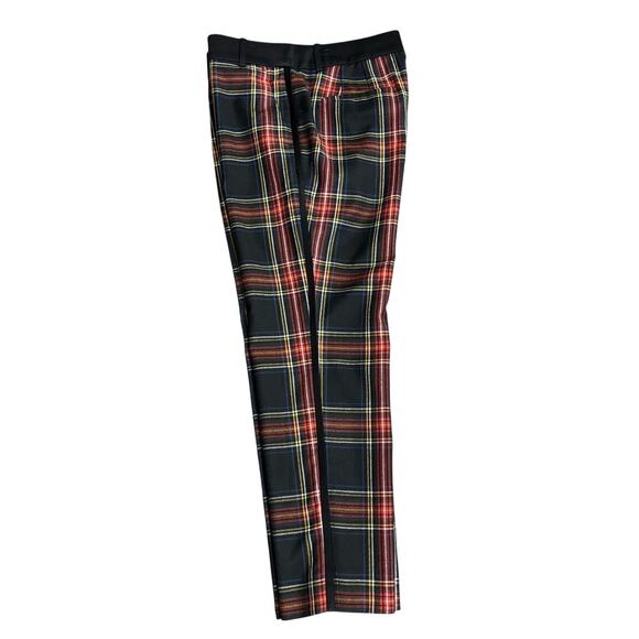 J. Crew Women's Cropped Pants Size 6 Tartan Plaid Wool Blend 26" Inseam E5726 - Picture 10 of 12